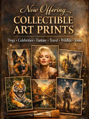Now Offering Collectible Art Prints | Closet Sign | Not For Sale
